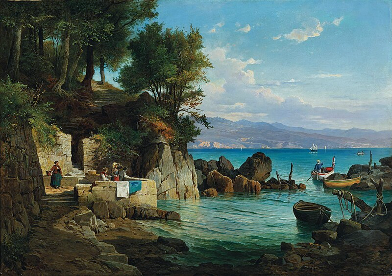 Bay in Abbazia #art 🎨Leopold Munsch