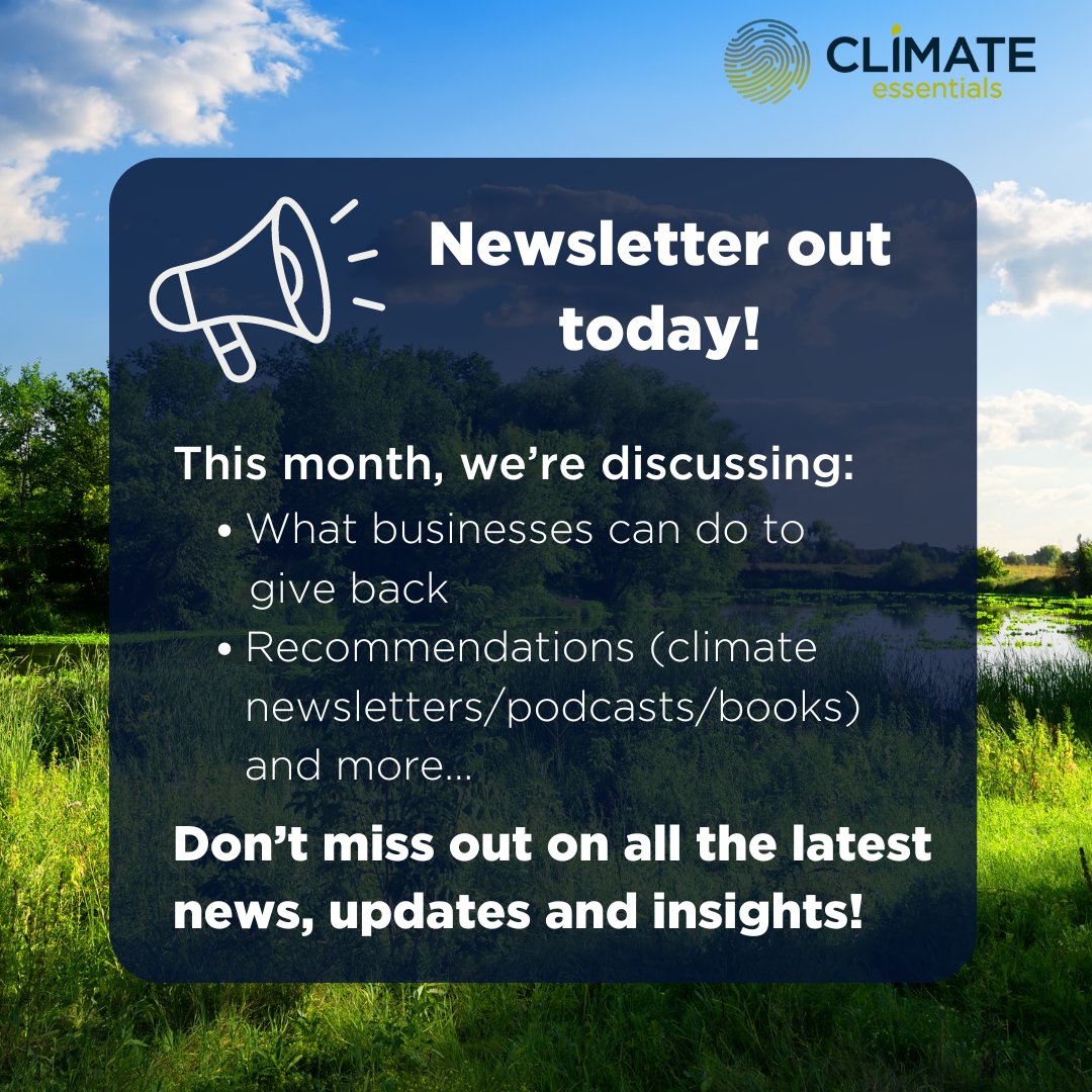 Your March newsletter has arrived 🌱Check your inbox 📩   For the latest insights, climate news, updates & more, sign up to our free newsletter here 👉share.hsforms.com/1ajoIymhFQ2uKX……👈  #CarbonAccounting