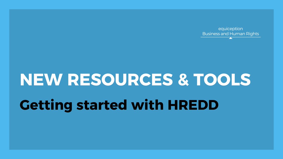 Introducing our FREE 'Getting Started with HREDD' tools:

Guide: Establish a robust due diligence process
Checklist: Step-by-step roadmap
Illustration: Visual example of HREDD process

Download now: bit.ly/49RI2qs

#HREDD #sustainability #duediligence #bizhumanrights