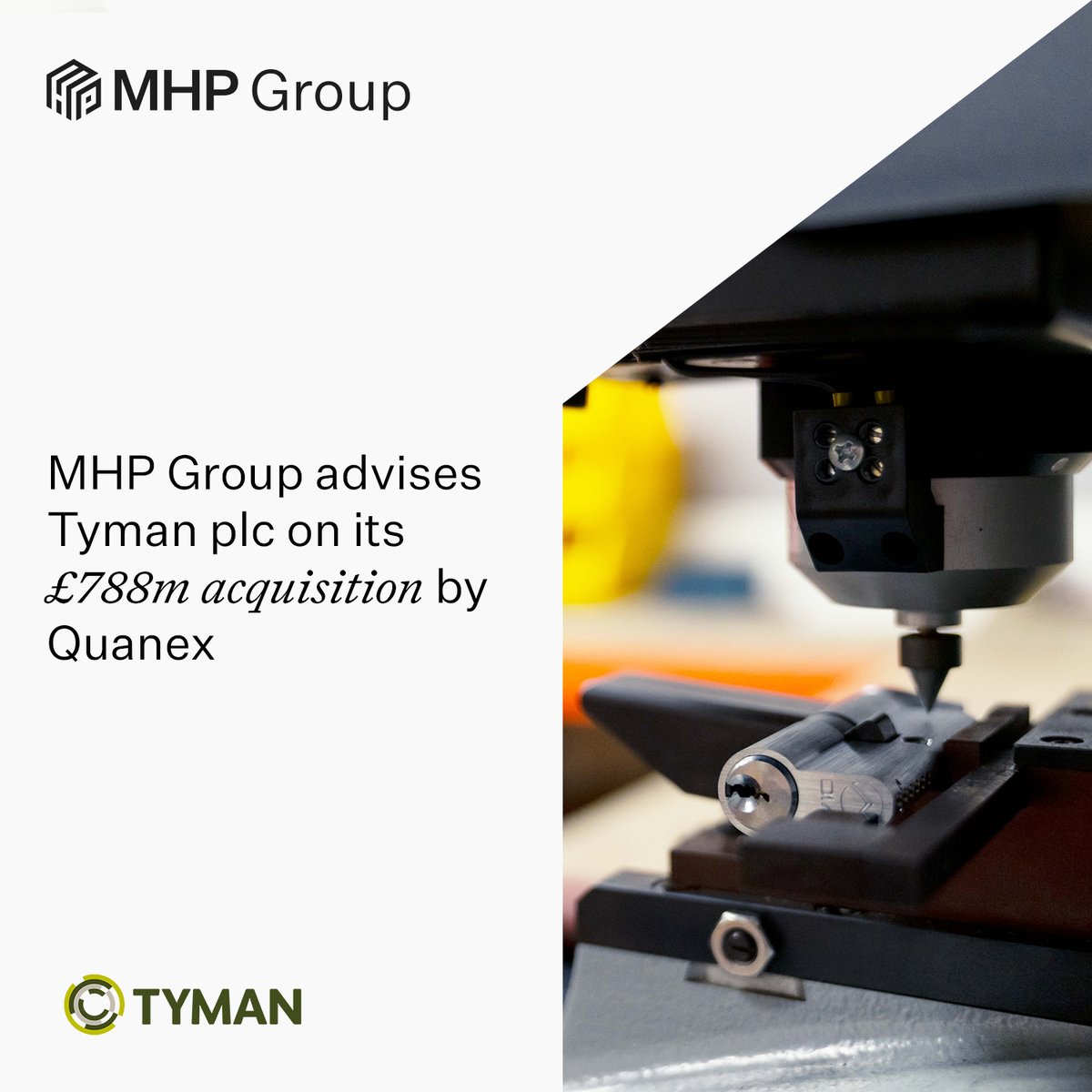 Our Corporate Advisory & Capital Markets team this week advised our FTSE 250 client, @TymanPlc, on its recommended cash and share offer from NYSE listed Quanex, valued at £788m. The core MHP team of Reg Hoare, Rachel Farrington, Matthew Taylor and Christian Harte worked…
