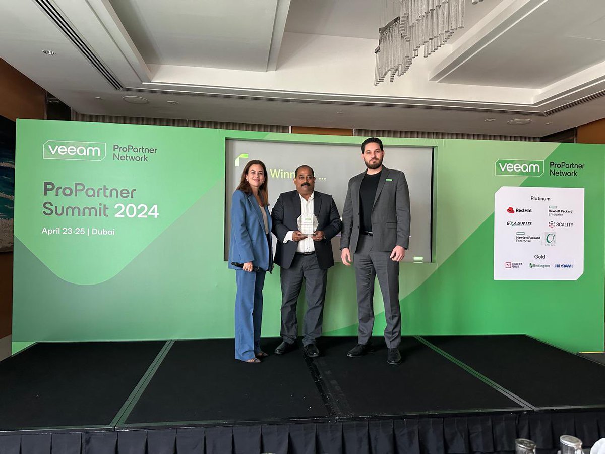 We had the best time with our partners at the @Veeam ProPartner Summit 2024!

Thrilled and honored to announce that we have been awarded the Veeam award for the highest revenue in the enterprise sector and year over year growth in Veeam business.