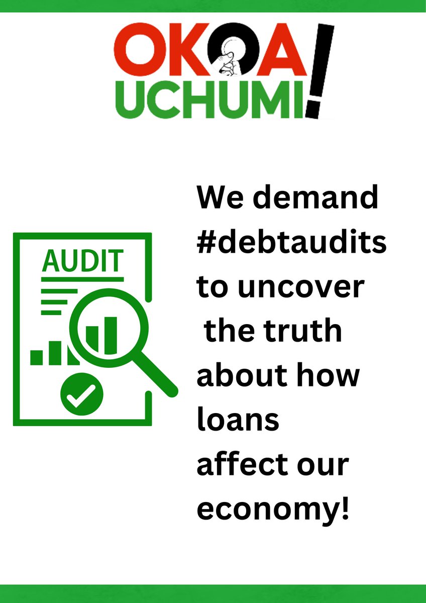 � World Bank, it's time for a reality check! Conduct comprehensive debt sustainability assessments to understand the true impact of loans on our future. We demand #debtaudits to uncover the truth about how loans affect our economy, growth, poverty & inequality. #OkoaUchumi