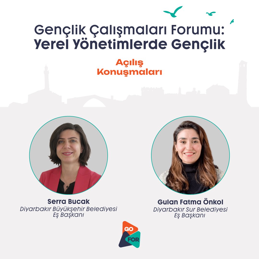 🍉 'Yerel Yönetimlerde Gençlik' temalı Gençlik Çalışmaları Forumu 2-3 Mayıs’ta Diyarbakır'da!

#AlanıGenişlet

Diyarbakır Büyükşehir Belediyesi Eş Başkanı Serra Bucak (@serrabucak) ve Diyarbakır Sur Belediyesi Eş Başkanı Gulan Fatma Önkol (@GulanOnkol) açılış konuşmalarıyla…