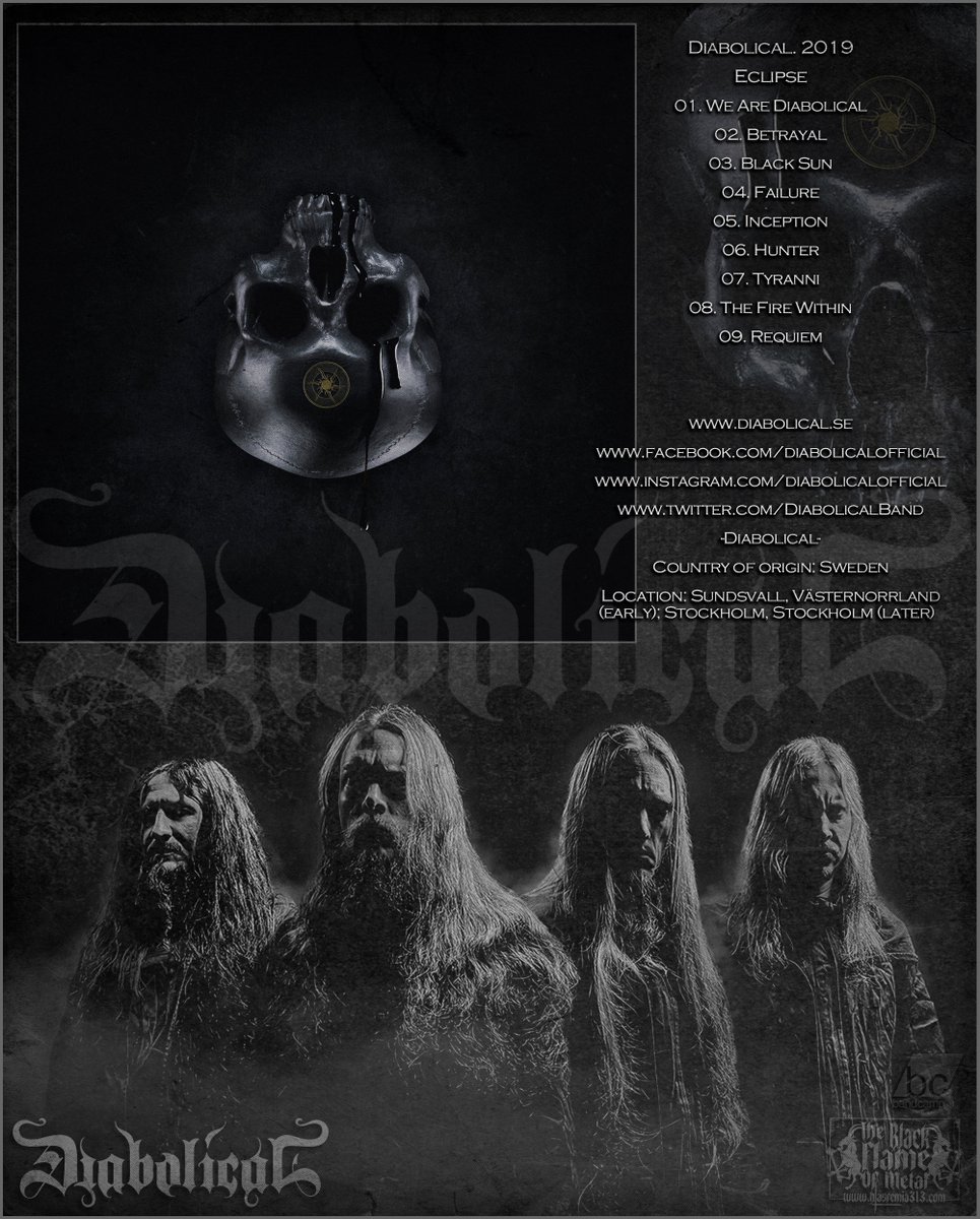 Diabolical. 2019 / Eclipse
blasfemia313.blogspot.com/2024/04/diabol…
#BlackMetal #blackdeath #BlackMetalRaw #BlackMetalBlasphemy #BlackMetalSatanism #blackdeathmetal #deathmetal #extrememetal #metal #metalmusic #BrutalDeathMetal #blasfemia313 #TheBlackFlameOfMetal