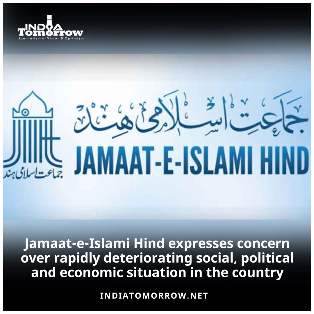 Jamaat-e-Islami Hind expresses concern over rapidly deteriorating social, political and economic situation in the country 

2 Min Read: indiatomorrow.net/2024/04/29/jam…

#Jamaateislamihind