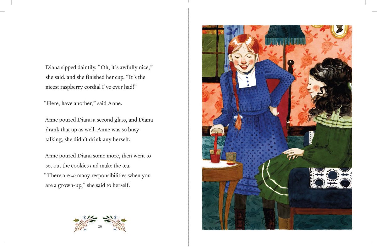 How gorgeous are the colours used by Abigail Halpin to illustrate a little series of books inspired by Anne of Green Gables!