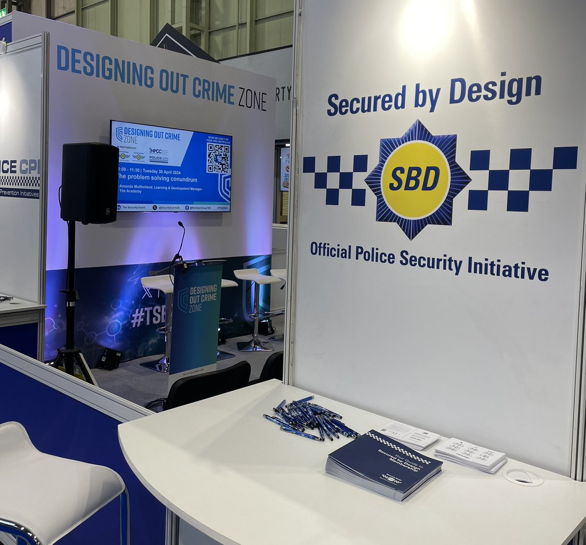 Today is our first day at @SecurityEventUK! Come and see us in the Designing Out Crime Zone!

#TSE24 #TSE2024 #CrimePrevention