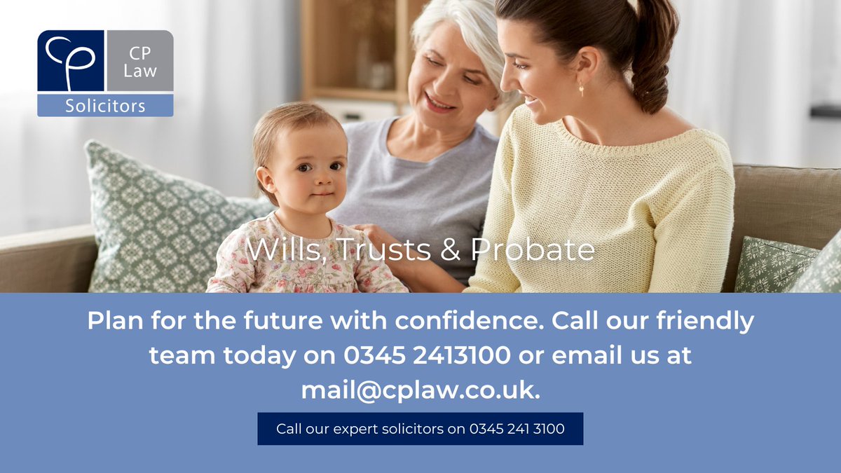 Are you seeking expert guidance for your Will, Trust, or Probate needs? CP Law Solicitors have been delivering first class legal advice to clients for over 40 years.

cplaw.co.uk/private-client…

#EstatePlanning #Wills #Trusts #Probate #WillsAndProbate #Wokingham #Sunningdale #Law