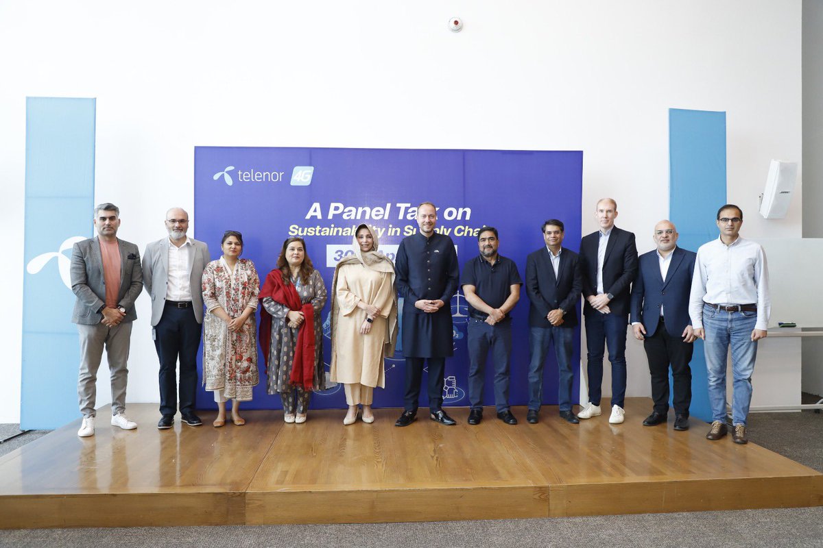 Good exchange on responsible and ethical practices in supply chains at @telenorpakistan. Decent work in supply chains is crucial for a more just & sustainable world of work. Great to learn from Telenor how they use technology to reinforce compliance with Intl. Labour Standards.