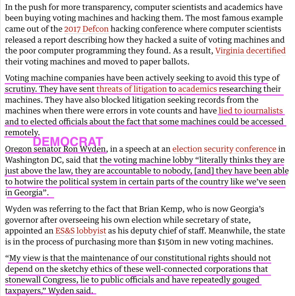 @p3driver Trump won 2020 and anyone who can do 7th grade math knows that.
The stunning part of the equation is @FoxNews sitting silent when Democrats widely criticized the machines⬇️ before the fake election. Raskin was quoted in here too. @FEC