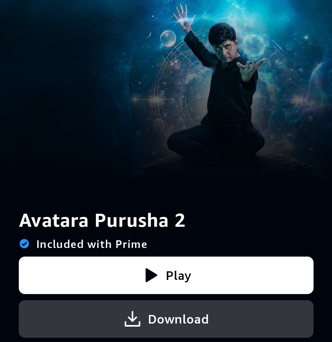 #AvataraPurusha2 Now Streaming On @PrimeVideoIN

🔗app.primevideo.com/detail?gti=amz…🔗