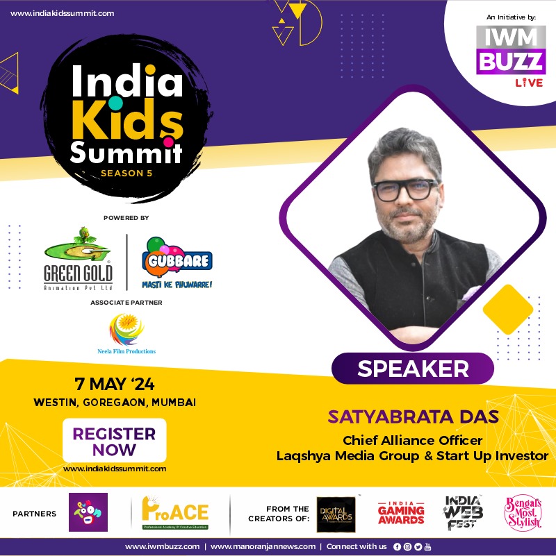 Welcoming #SatyabrataDas As Esteemed Speaker At India Kids Summit Season 5 7 May, 2024, Westin, Goregaon, Mumbai Register Now at: indiakidssummit.com Powered by: @greengoldtv @GubbareTV @in10_media Associate Partner: #NeelaFilmProductions Partners: @puntoonkids #ProAce…