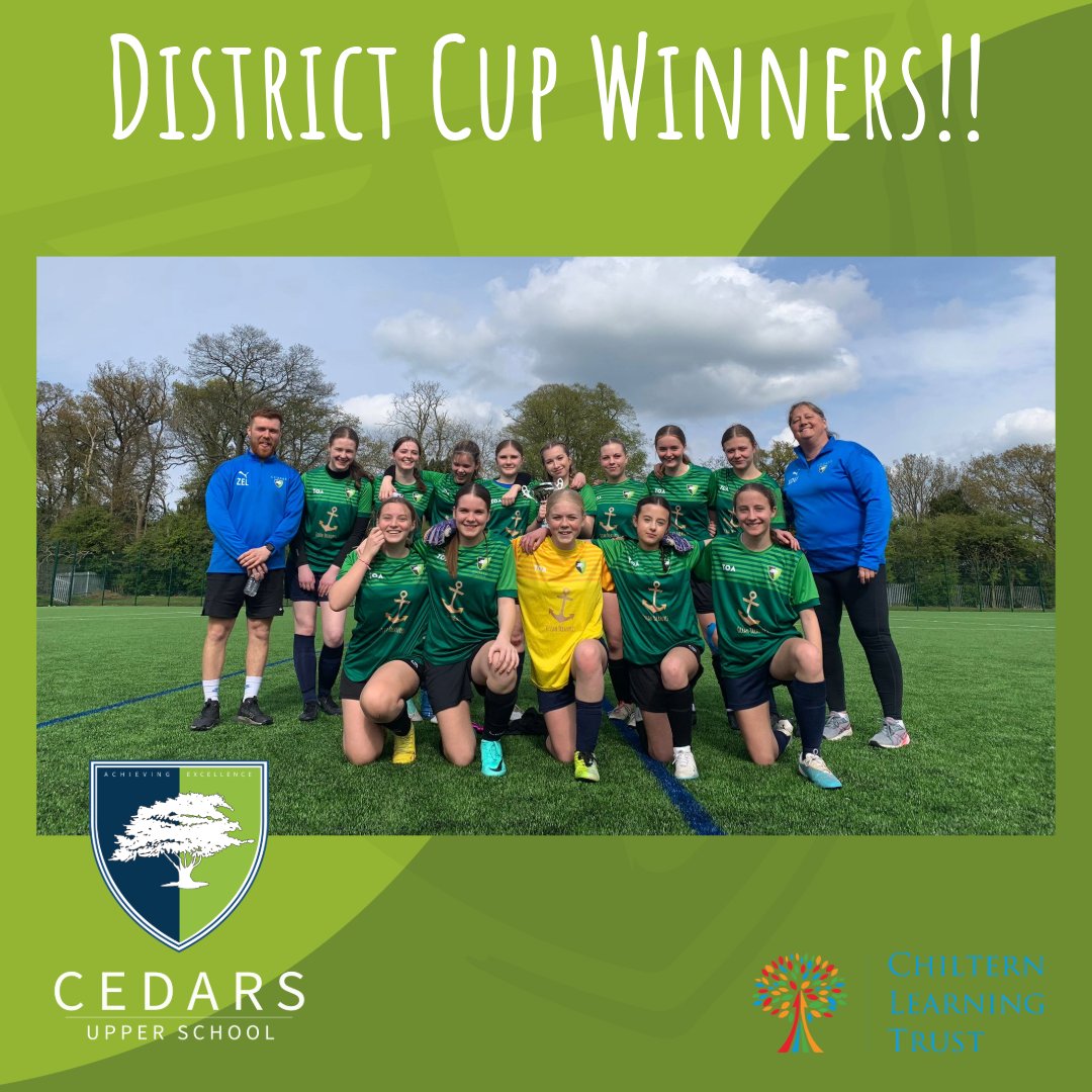 Double District winners this time Y10 beating @putteridge_high_school this evening in a nail biting match. We won 2-1!!! 🏆🏆 #champion #champions #football #school #winners #winner