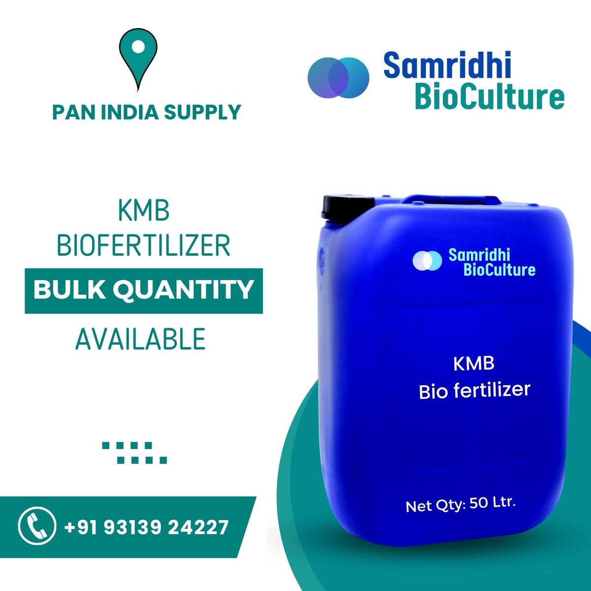 KMB Bio Fertilizer Liquid Formulation
.
To place the order online, please visit us at:
samridhibio.com/product/kmb-bi…
Mobile Number: +91 9313924227
.
#agriculturetechnology #bulkfertilizer 
#greenfertilizer