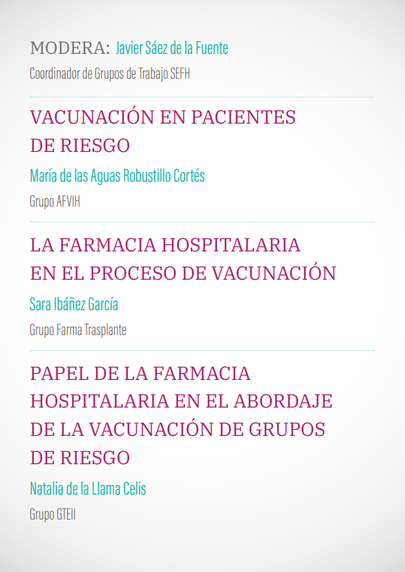 💉Webinar de presentación del proyecto 'Papel de la Farmacia Hospitalaria en el abordaje de la vacunación de grupos de riesgo' organizado por @sefh_ a través de @farmatrasplante @GEFP_SEFH @GEAFEN_SEFH @gedefo_sefh @gteii_sefh @GrupoAF_VIH_SEF con colaboración de @GSK_ES ¡Os