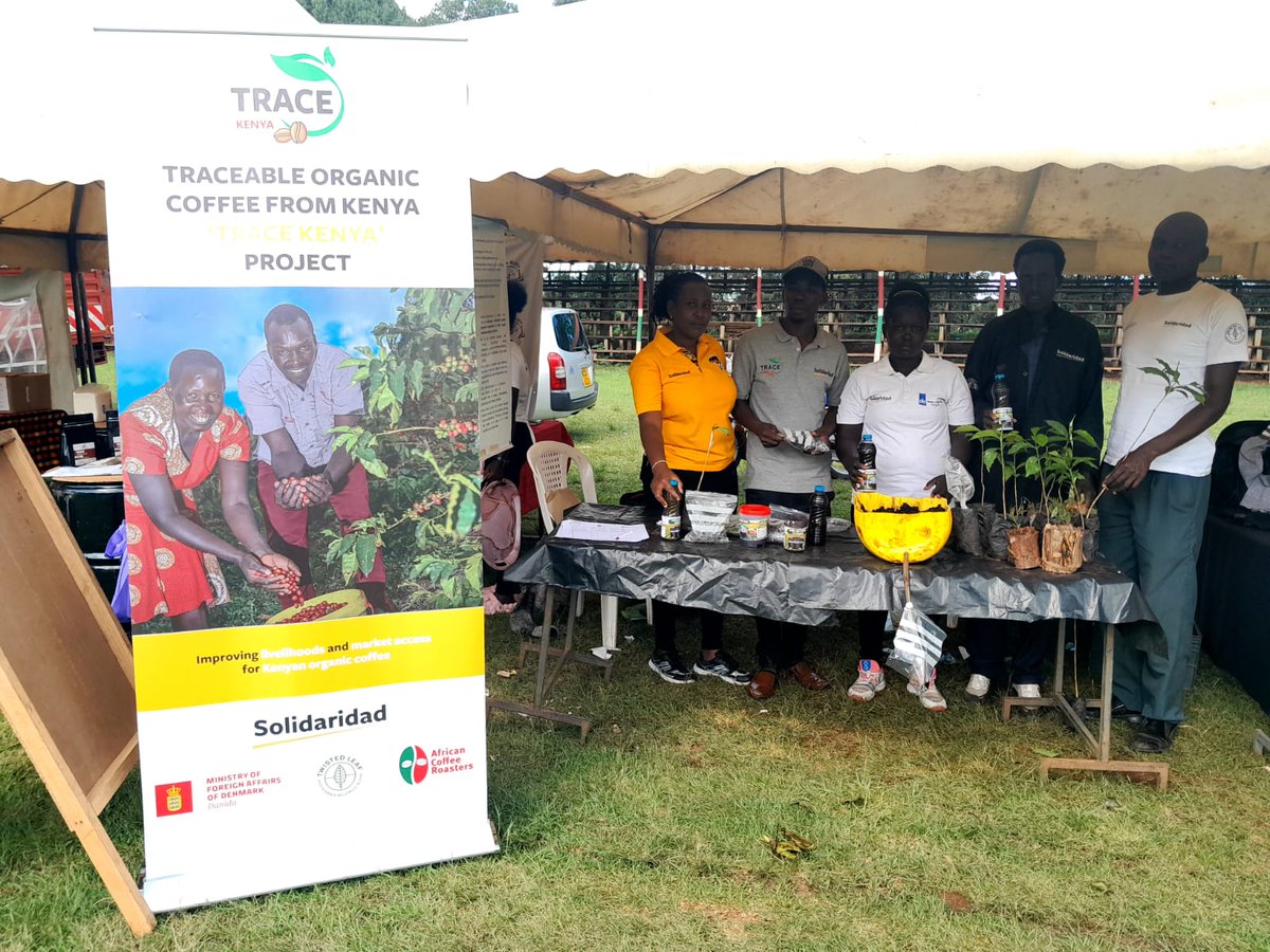 This month, @Nandi029 County, with KNCCI, hosted the Business Trade Expo. At the event, Traceable Organic Coffee from @SolidaridadECA showcased sustainable practices and engaged with 100+ exhibitors, promoting #organiccoffee farming. #SustainableAgriculture #CoffeeFarming