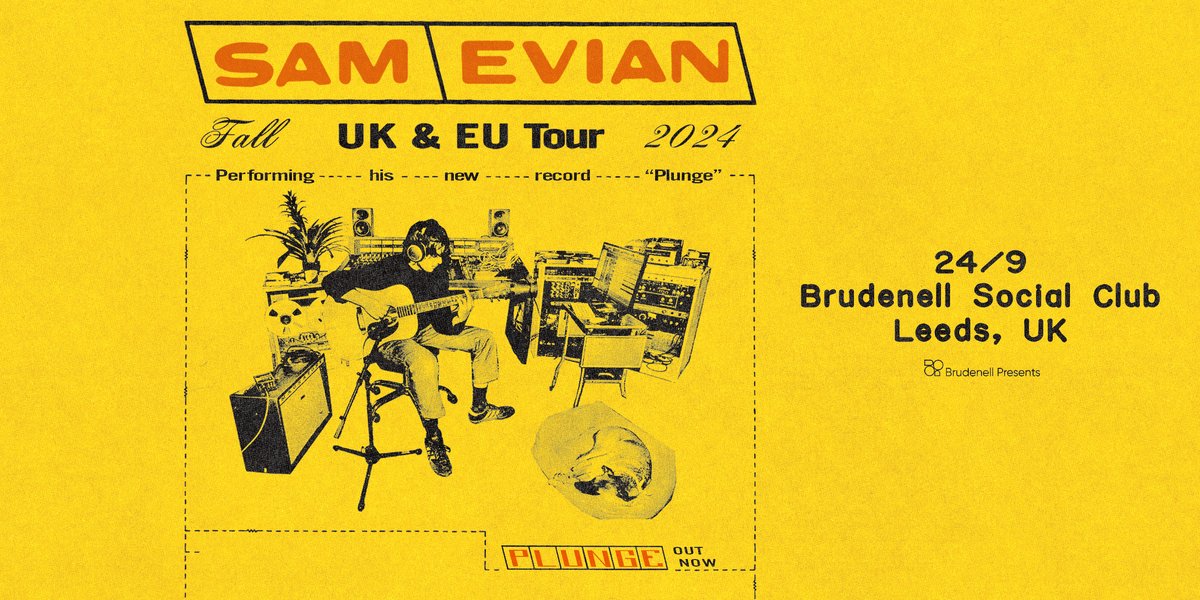 Taking his stunning new record, 'Plunge', on the road, Sam Evian is back at The Brudenell on 24th September! 🙌 His show back in February was one to remember, make sure you don't miss out this time round! 🫡 Tickets on sale this Friday @ 10AM. 🎟️ ➡️ bit.ly/Sam-Evian-Lds