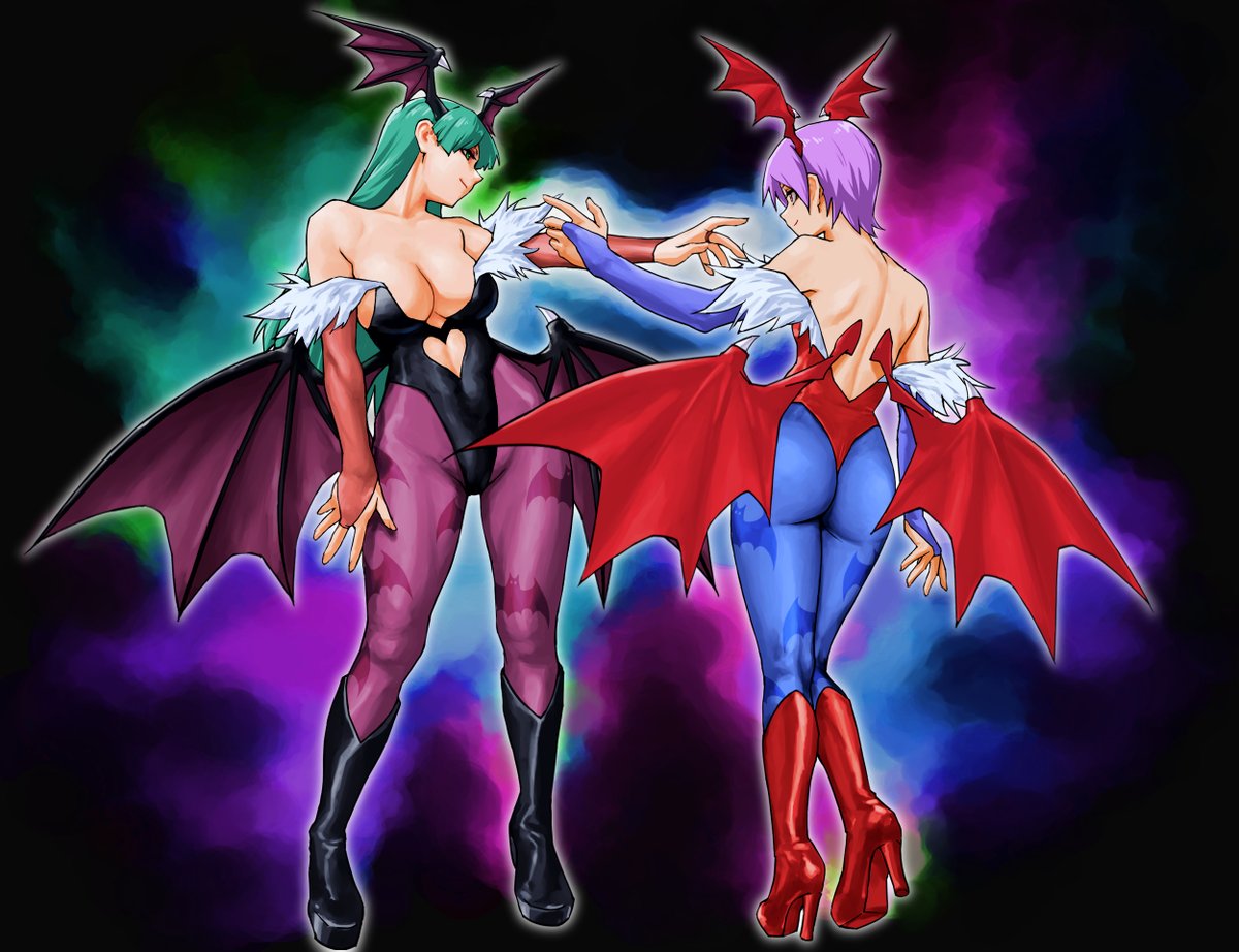 X_chitch's tweet image. モリガン＆リリス