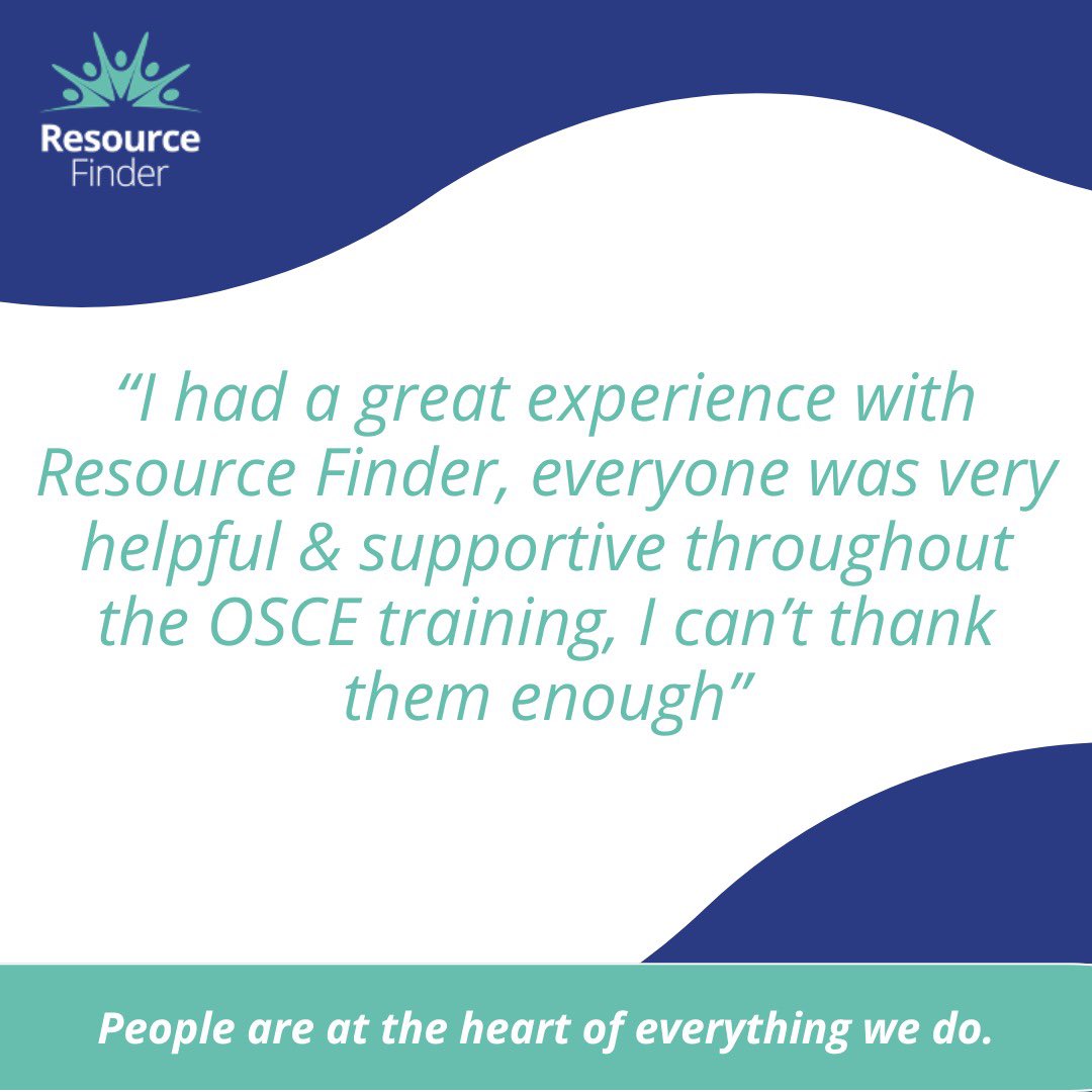 Recent candidate feedback following their experience with us for their OSCE training 💫

For training enquiries: enquiries@resourcefinderuk.com