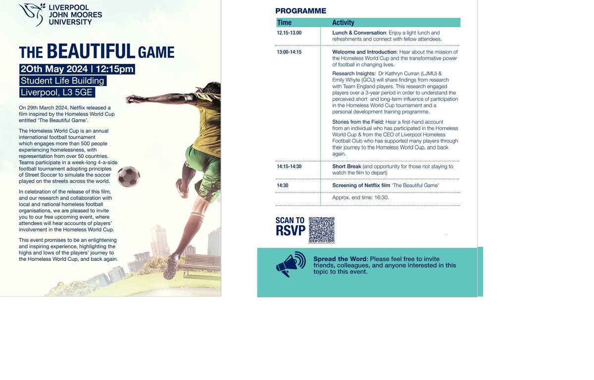 Dr Kathryn Curran (@kathryn_curran) on Twitter photo Join us for our upcoming event 'The Beautiful Game': <a href="/LJMUSportSci/">LJMU Sport Science</a> <a href="/LJMU/">Liverpool John Moores University</a> <a href="/LJMUFootball/">Football Exchange</a> <a href="/LJMUPAEx/">Physical Activity Exchange</a> <a href="/homelesswrldcup/">Homeless World Cup</a> <a href="/LivHomelessFC/">Liverpool Homeless FC</a> Join us for our upcoming event 'The Beautiful Game': <a href="/LJMUSportSci/">LJMU Sport Science</a> <a href="/LJMU/">Liverpool John Moores University</a> <a href="/LJMUFootball/">Football Exchange</a> <a href="/LJMUPAEx/">Physical Activity Exchange</a> <a href="/homelesswrldcup/">Homeless World Cup</a> <a href="/LivHomelessFC/">Liverpool Homeless FC</a>