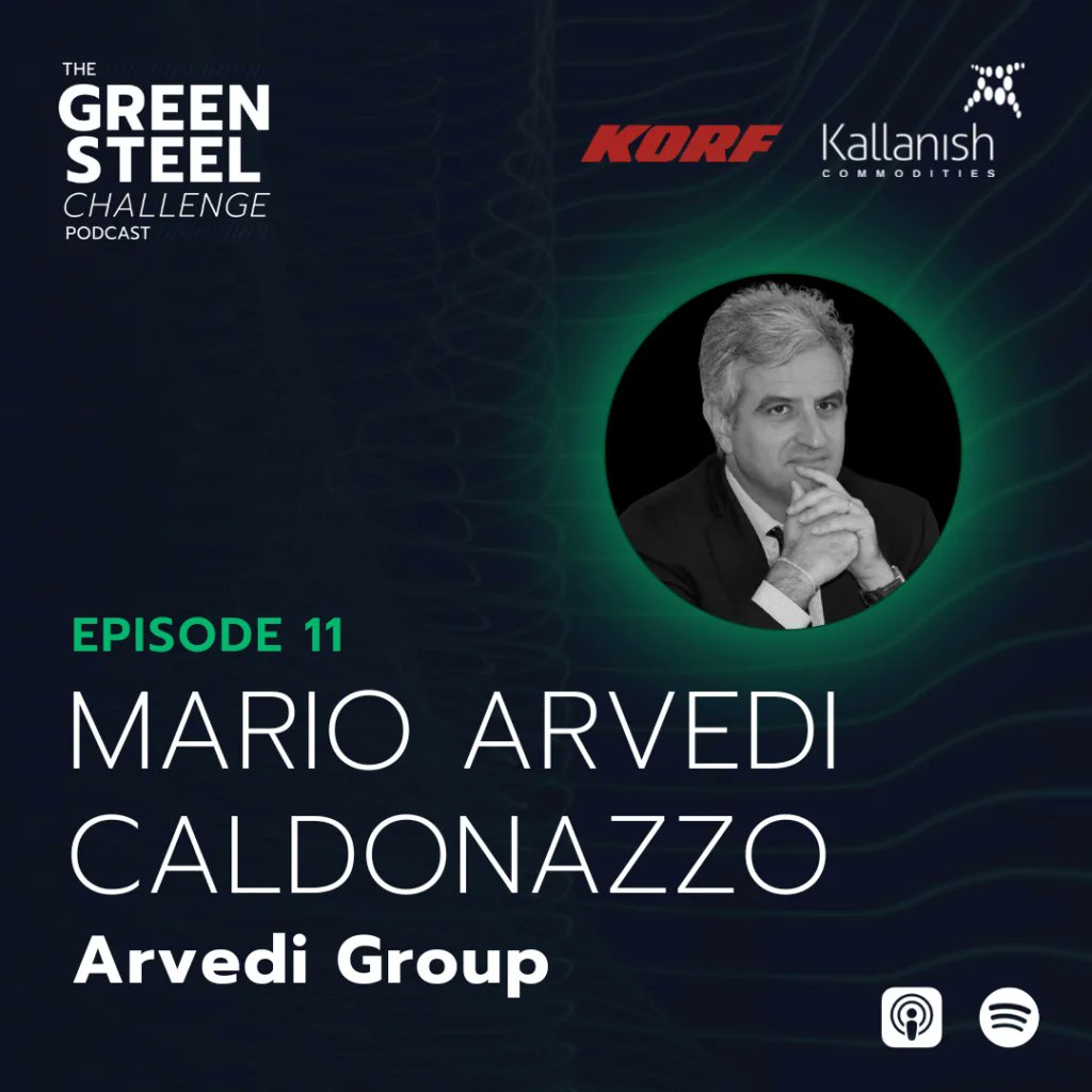 How did the Arvedi Group develop its own technology to become the only true flat products minimill in Europe?  Mario Arvedi Caldonazzo talks 'carbon neutrality, circularity, and zero waste' on #TheGreenSteelChallenge podcast greensteelchallenge.com/episode/episod… #GreenSteel #Decarbonization
