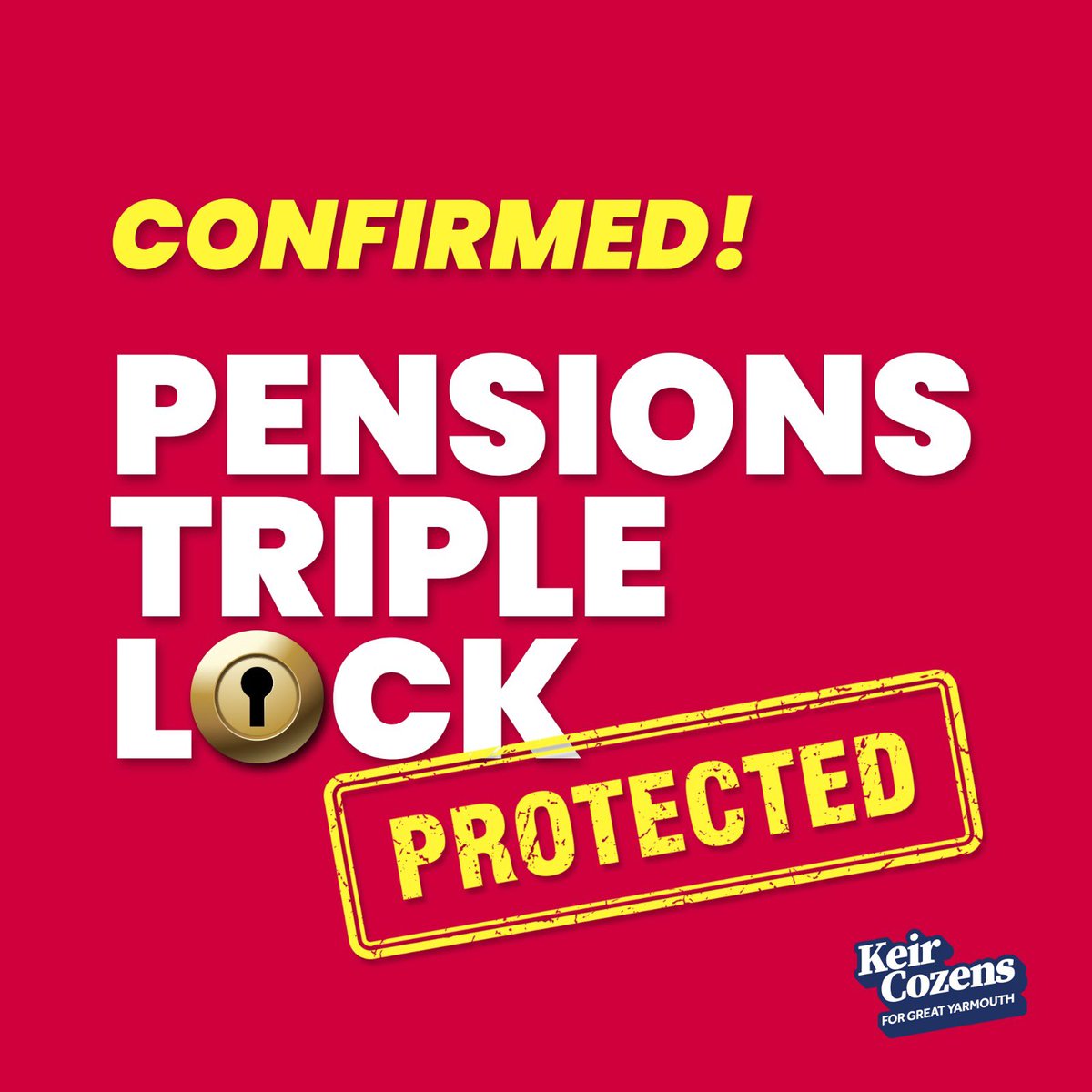 Labour won’t stand by and let more Tory chaos cost British pensioners. That’s why the pensions triple lock will be in the Labour manifesto and protected for the duration of the next parliament.