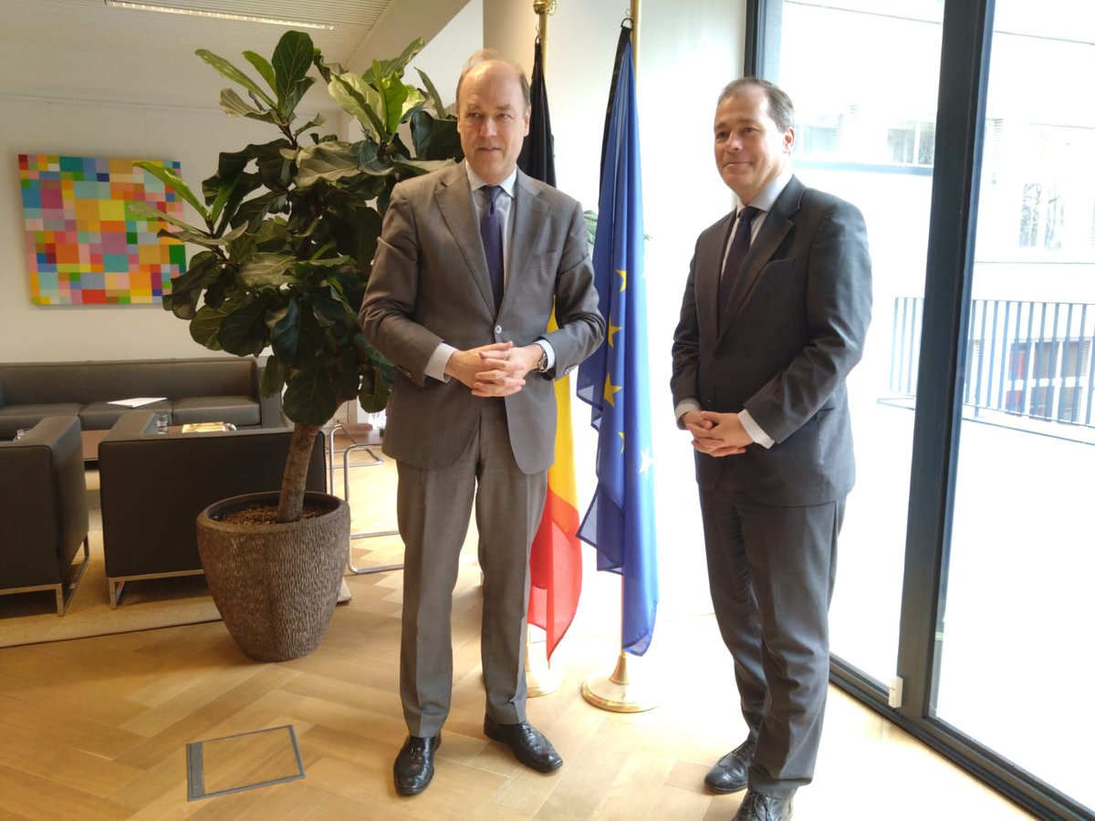 CoR rapporteur @EU_CoR on Better Regulation @markspeich visited today the Belgian Permanent Representative @Willem_vdVoorde @EU2024BE: 'Closer cooperation on EU legislation with regional impact between Council, CoR and regions would be beneficial for all.'