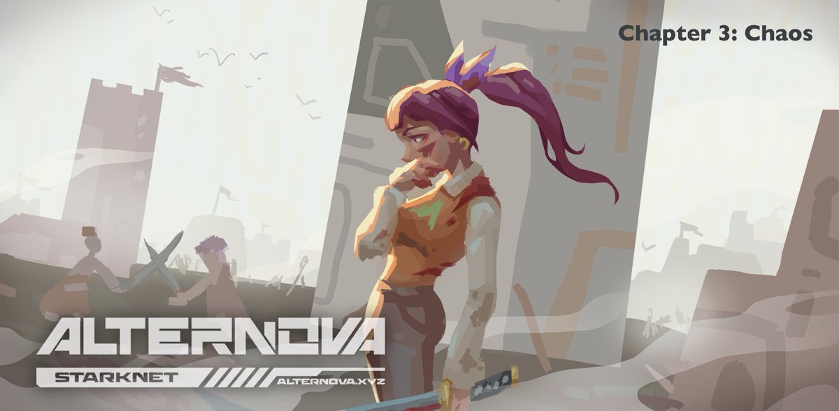 The Multiversal War was a build up of greed across generations, a ticking time bomb waiting to explode. Alliances were formed and broken, smoke was in the air, and lives were lost...

Read the full Chapter on Discord ☄️
discord.com/channels/11383…

#RoadToAlterNova #Starknet