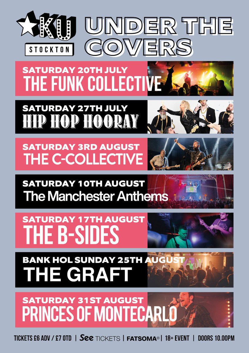 KU Under The Covers is back 🔥 Once a year we pay homage to the North East’s amazing cover band scene, with some of the regions best acts and solos taking over the live room for KU Saturdays 🙌 🎫 kustockton.co.uk/events/