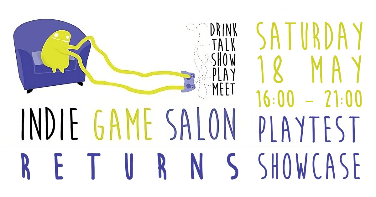 Pepijn ➡️ wishlist Plum Road Tea Dream (@pepijnwillekens) on Twitter photo The Indie Game Salon returns!
Indie Game Salon has been a vibrant meetup of game developers coming together for a drink, playtesting eachothers games, and sharing experiences, which was very active from 2014 – 2018.
Now we return with a revival edition 😊😊😊
🧵 1 / 2 The Indie Game Salon returns!
Indie Game Salon has been a vibrant meetup of game developers coming together for a drink, playtesting eachothers games, and sharing experiences, which was very active from 2014 – 2018.
Now we return with a revival edition 😊😊😊
🧵 1 / 2