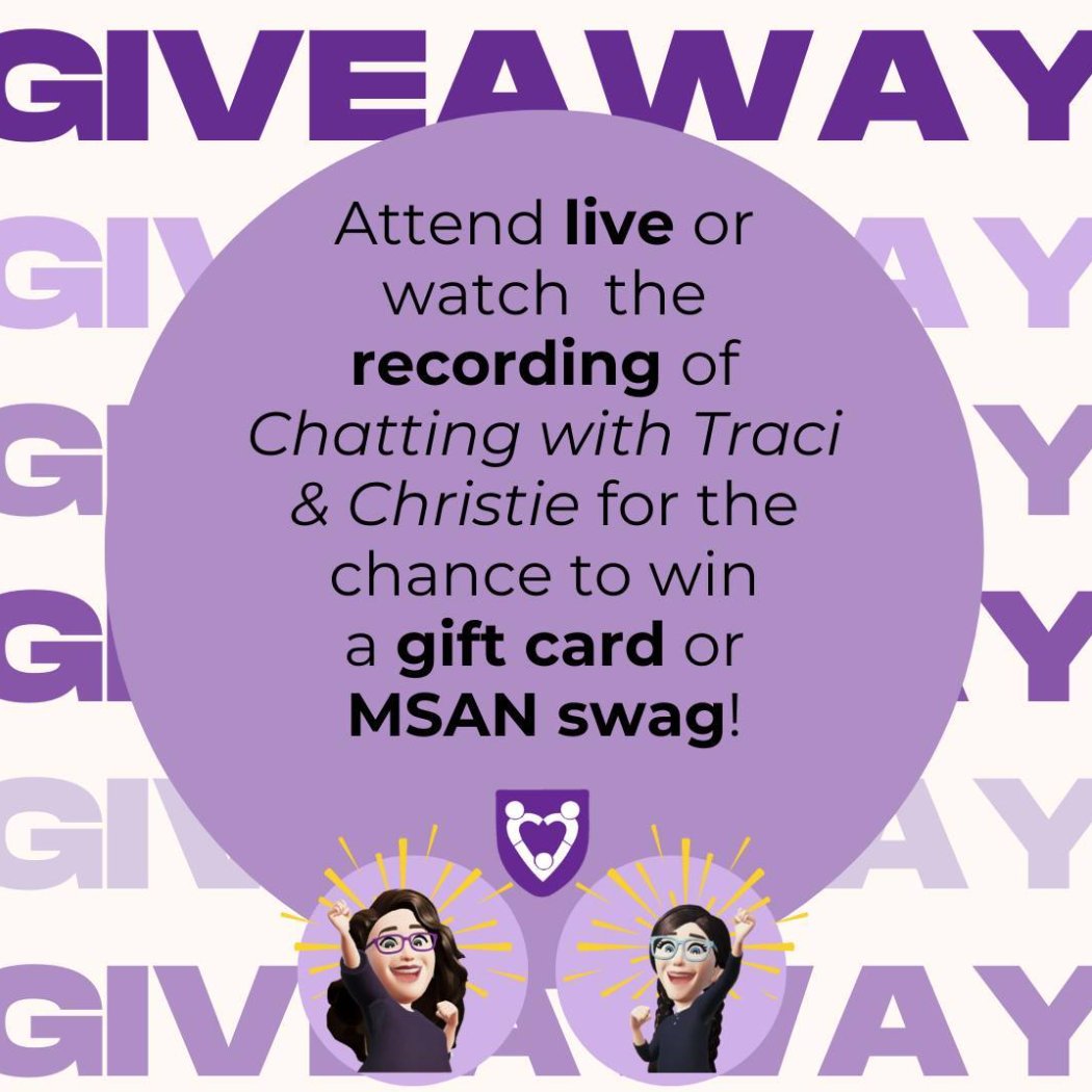 Join us TODAY at 7am CST for Chatting with Traci & Christie in the HUB! Plus, you could WIN a gift card or some awesome MSAN swag! → DM FOR LINK #MilitaryLife #Military #MSANHUB #MilitarySpouse