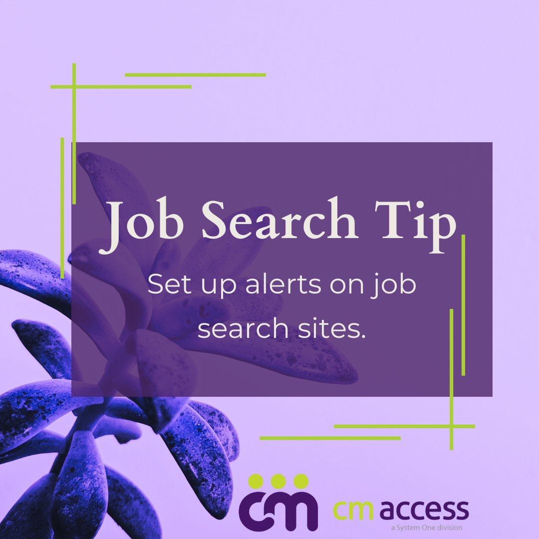 Tip Tuesday! Keep an eye on companies you want to work for. 

#CMAccess #TipTuesday #jobsearchtip