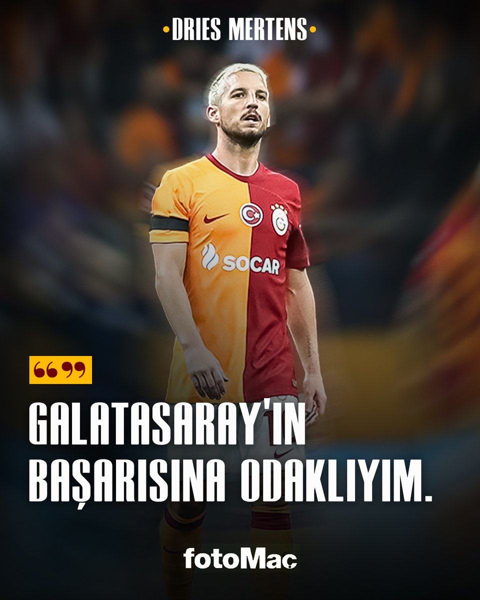 🇮🇹 Napoli, Dries Mertens'e futbolu bıraktıktan sonra antrenörlük teklif etti.

🗣️Dries Mertens: 'Henüz futbolu bırakıp bırakmama konusunda karar vermedim. Galatasaray'ın başarısına odaklıyım.'

(Milliyet)