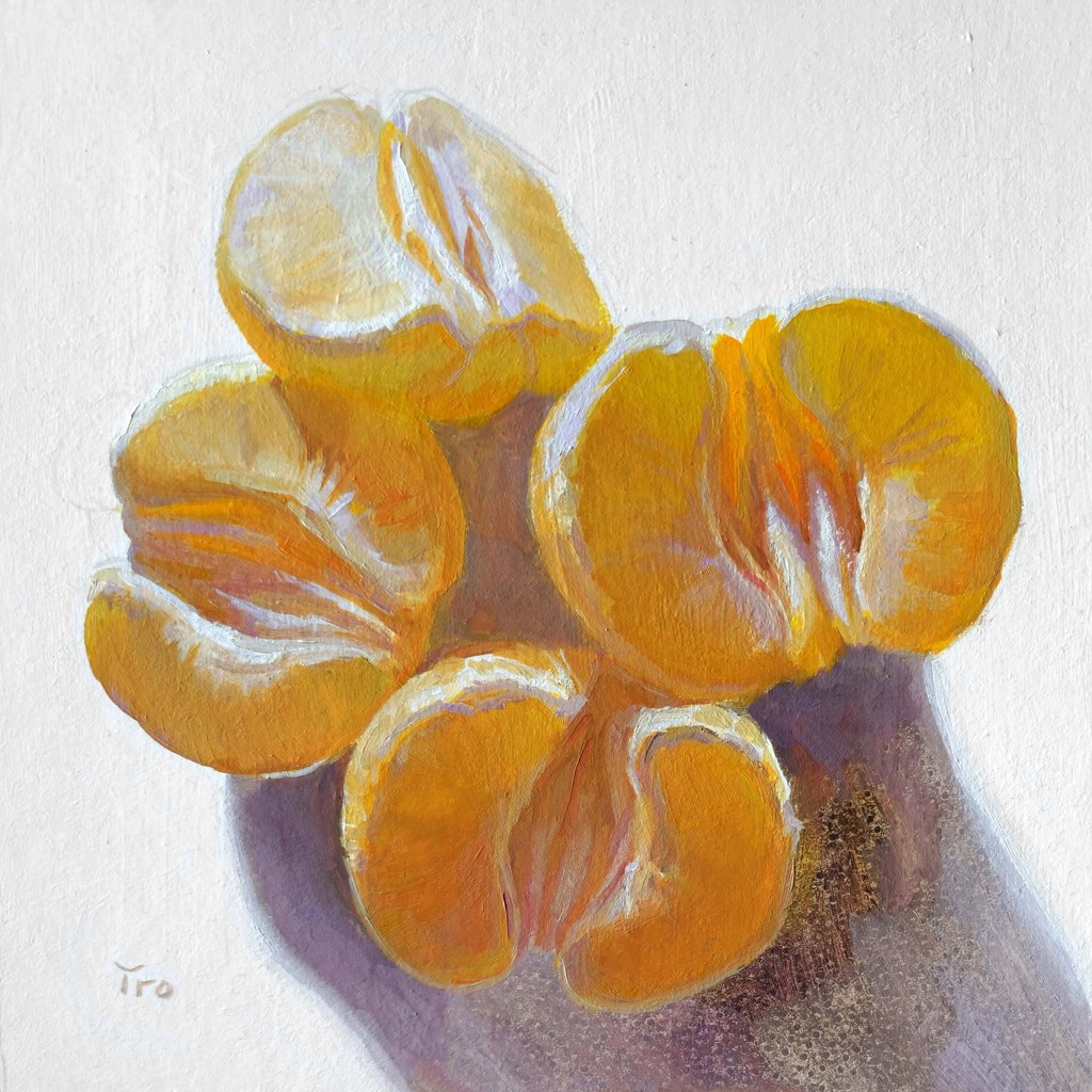 🍋Portraits of fruits ➡️See the works of Elena Tronina: tinyurl.com/ydnxuz4r #fruit #realism #Artmajeur #painting #portrait