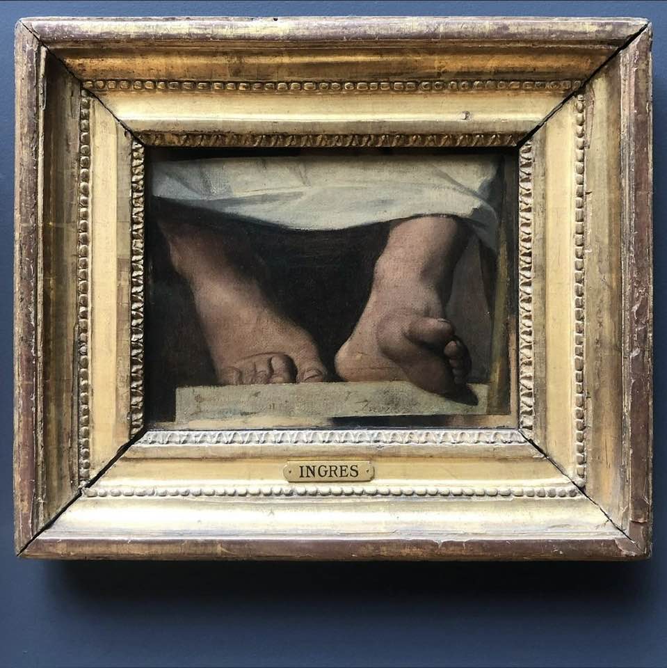 Jean-Auguste-Dominique Ingres The Feet of Homer, 1826-27 - study for The Apotheosis of Homer, 1827