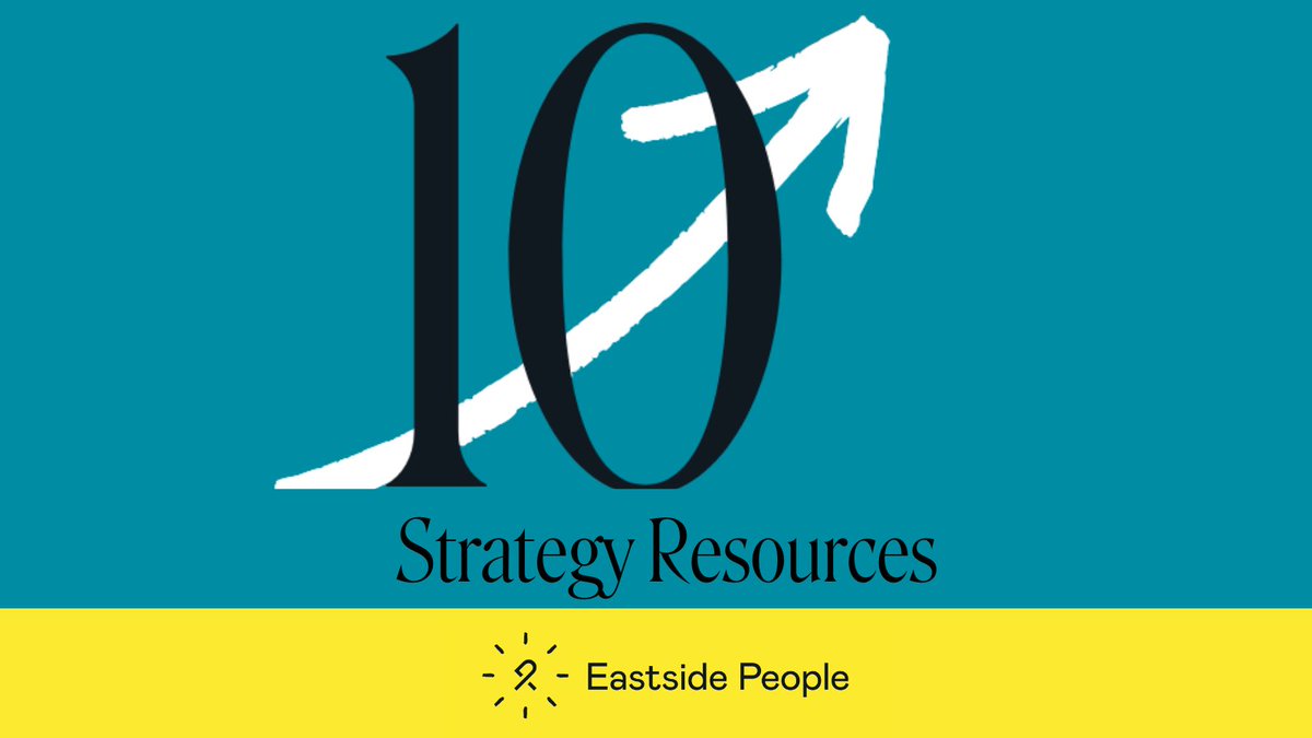 Need to write a charity strategy? Our list of the 10 best & easily consumable strategy planning resources developed by the world’s top business & not-for-profit leaders could help. Read them here: eastsidepeople.org/insight/10-of-… #charitystrategy #strategicplanning #