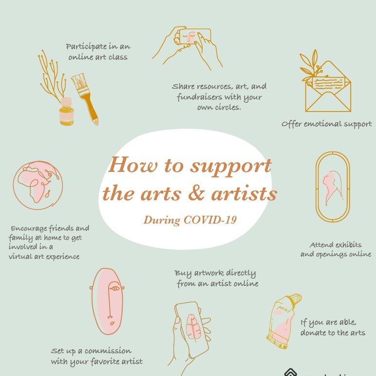 Art is a voice to those that are underrepresented and/or silenced. It is important to help those individuals' stories be told. Below are a few ways you can support artists of all forms today! #art #brjl305 #dodgemojo #supportartists #artistsontwitter