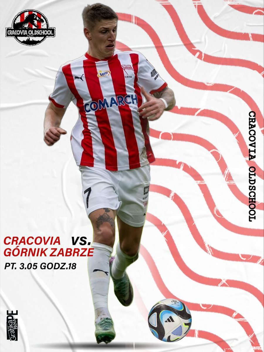 #WszyscyNaMecz ⚪🔴⚪🔴⚪🔴⚪🎩
Cracovia vs Górnik Zabrze