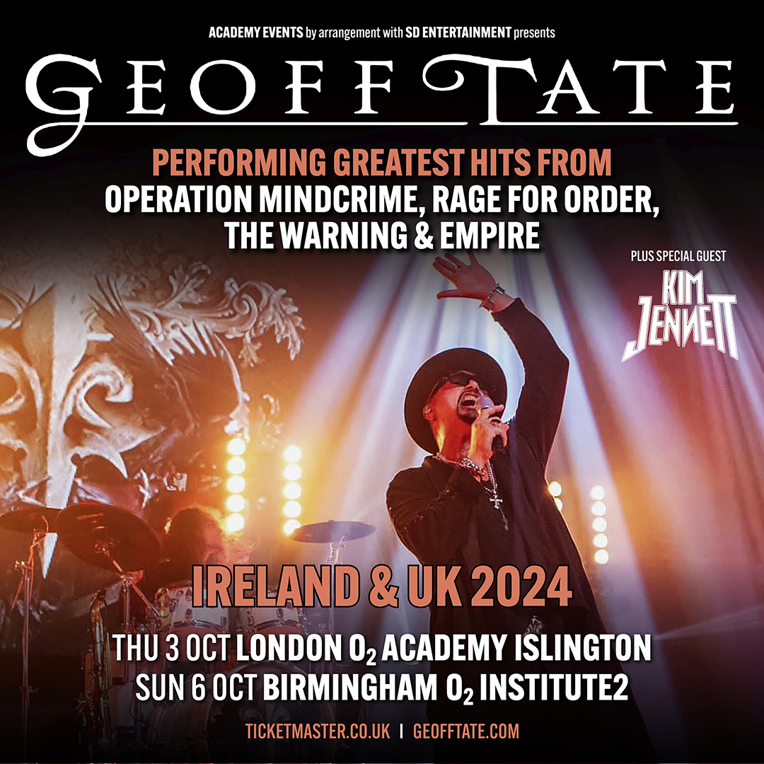 Multi-platinum-selling, Grammy-nominated artist @geofftate is regarded as one of the most skilled vocalists in the rock genre! He heads on tour with @kimjennettsings 🙌 🗓️ Thu 3 Oct @O2AcademyIsl 🗓️ Sun 6 Oct @O2InstituteBham 🎟️ Tickets 👉 amg-venues.com/Ypf850QqXml