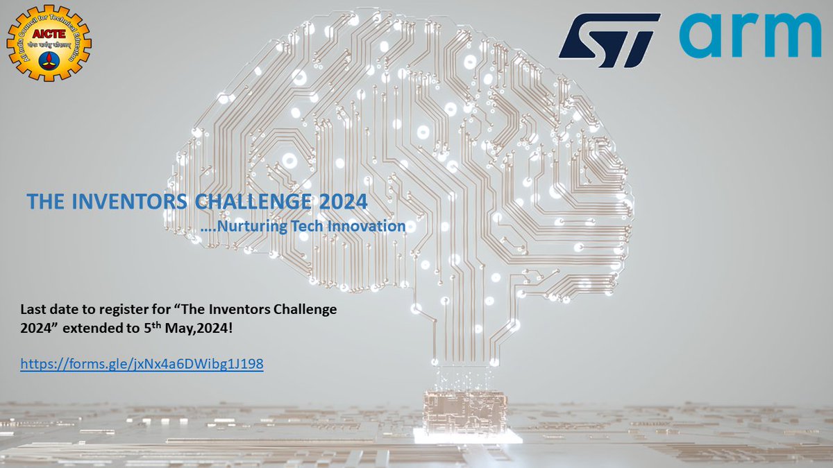 Hurry Up! Join The Inventors Challenge 2024 and show how your ideas can help make the world a better place. Last date for idea submission extended to 05 May, 2024 Link for idea submission: rb.gy/qfm0pi @SITHARAMtg