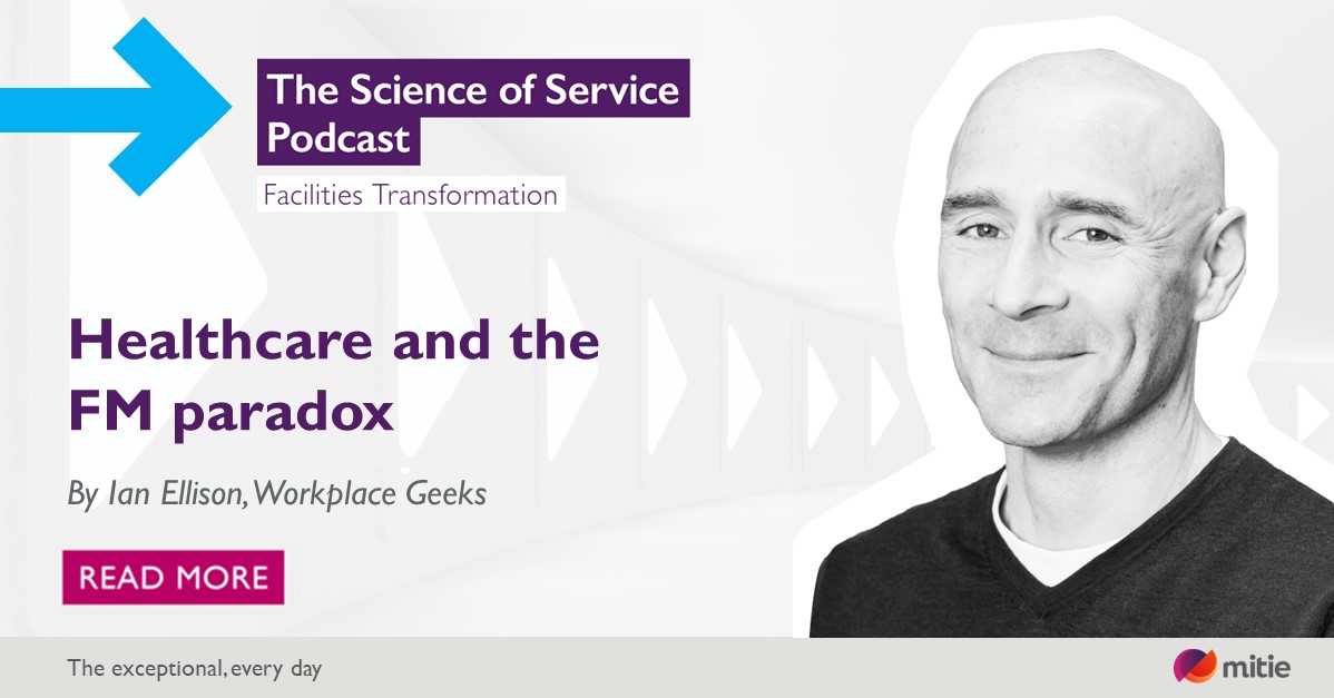 Ahead of the final episode of The #ScienceOfService Podcast launching next week, read our latest blog with the Workplace Geeks: “Healthcare and the FM paradox”. Read now > hubs.ly/Q02vkNFC0 And don’t forget to tune in on Tuesday for the last episode…