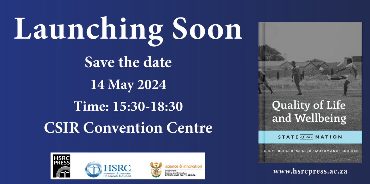 Celebrating its 20th year of existence, this HSRC flagship publication serves as an invaluable, independent scholarly resource offering insights into the current state of South Africa. Join us for the launch! 📅 14 May 2024 ⏰15:30 to 18:30 loom.ly/vkloZuc