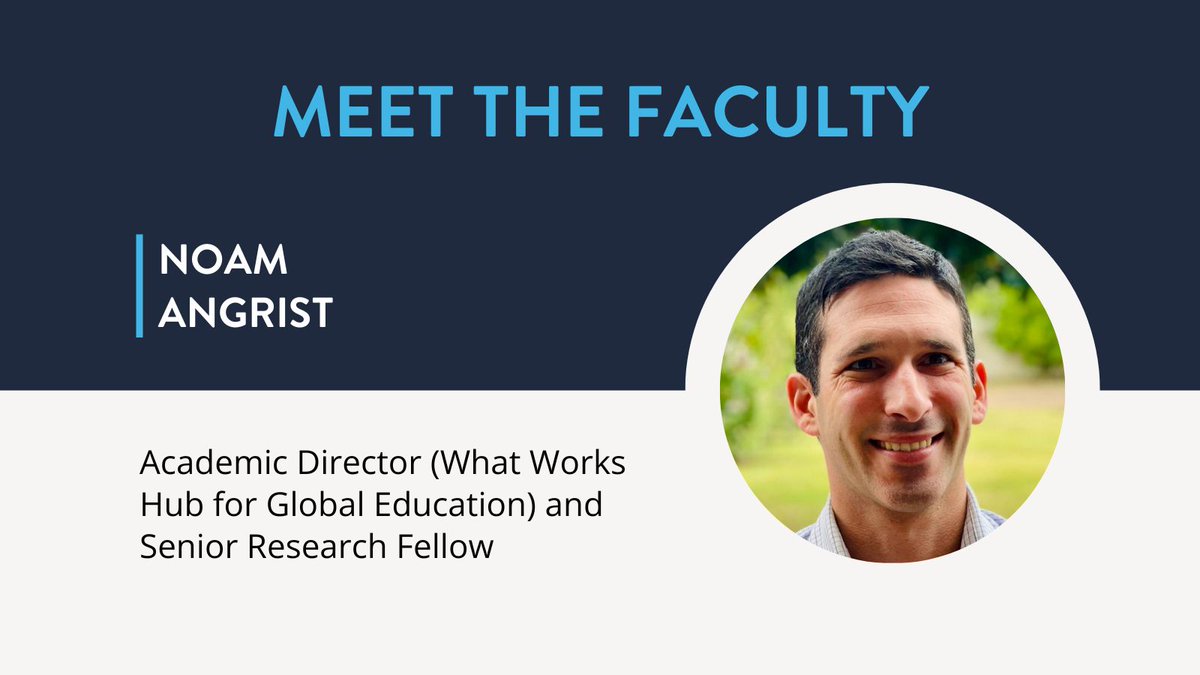 🎓 Meet @angrist_noam, Academic Director at @WWHGlobalEd. His work with @UNICEF and @WorldBank has been pivotal in shaping scalable educational reforms. Learn about his contributions to global education policy: ow.ly/nMbB50RqZ1F