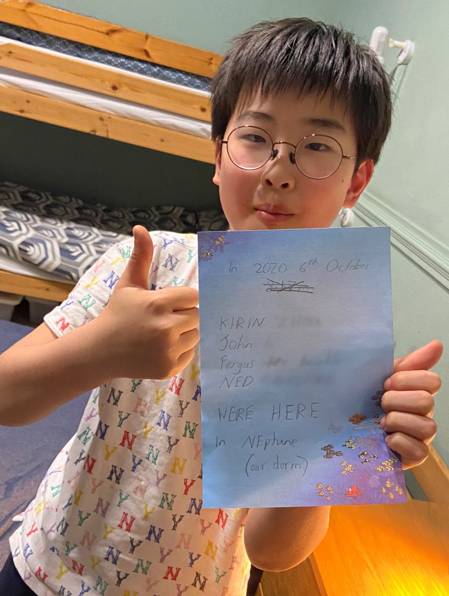 A secret discovery! Our boarders uncovered this hidden note in the dorm this weekend, left in 2020 by previous occupants of The Hill. 📝 #HHFamily #BoardingSchool #Newbury #Berkshire #PrepSchool orlo.uk/AB7HW