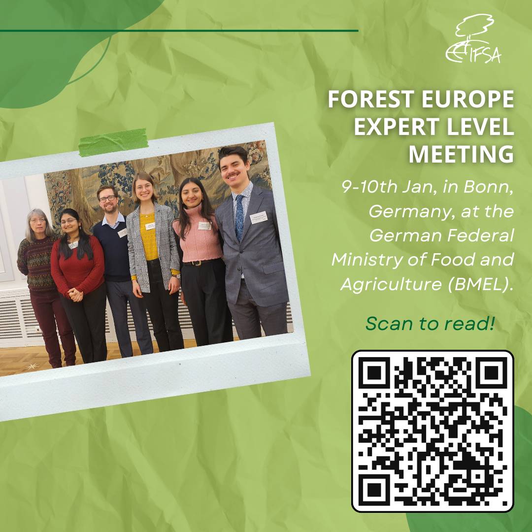 IFSA delegates shared their experience after participating in the FOREST EUROPE Expert Level Meeting, follow the link to learn more about it: [ifsa.net/elm-fe-report-…]