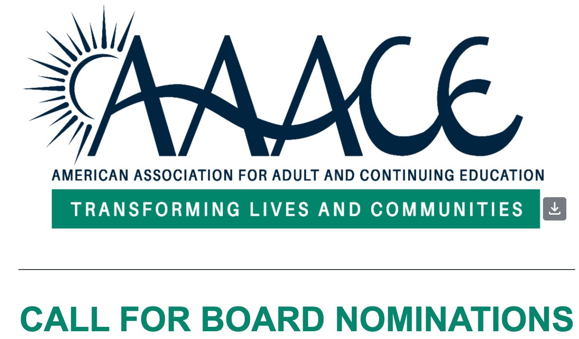 AaaceTweet's tweet image. The Nominations and Elections Committee of the #AAACE is seeking nominations for the positions of President-Elect and Secretary. Deadline for Board Nominations is Friday, May 3rd, 2024. More information: aaace.org/page/Nominatio…