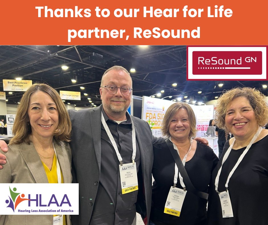 We greatly appreciate ReSound's involvement as a Hear for Life Advocate partner and their dedication to our shared cause. This global company develops advanced hearing solutions to help people lead rich, active and fulfilling lives. Thank you, @ReSoundUS!