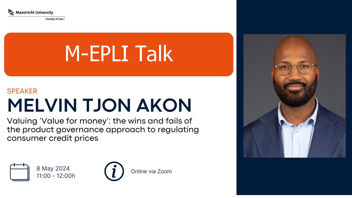 Join the next M-EPLI Talk with Melvin Tjon Akon! Register now to secure your spot. ℹ️ More information and registration: maastrichtuniversity.nl/events/m-epli-…