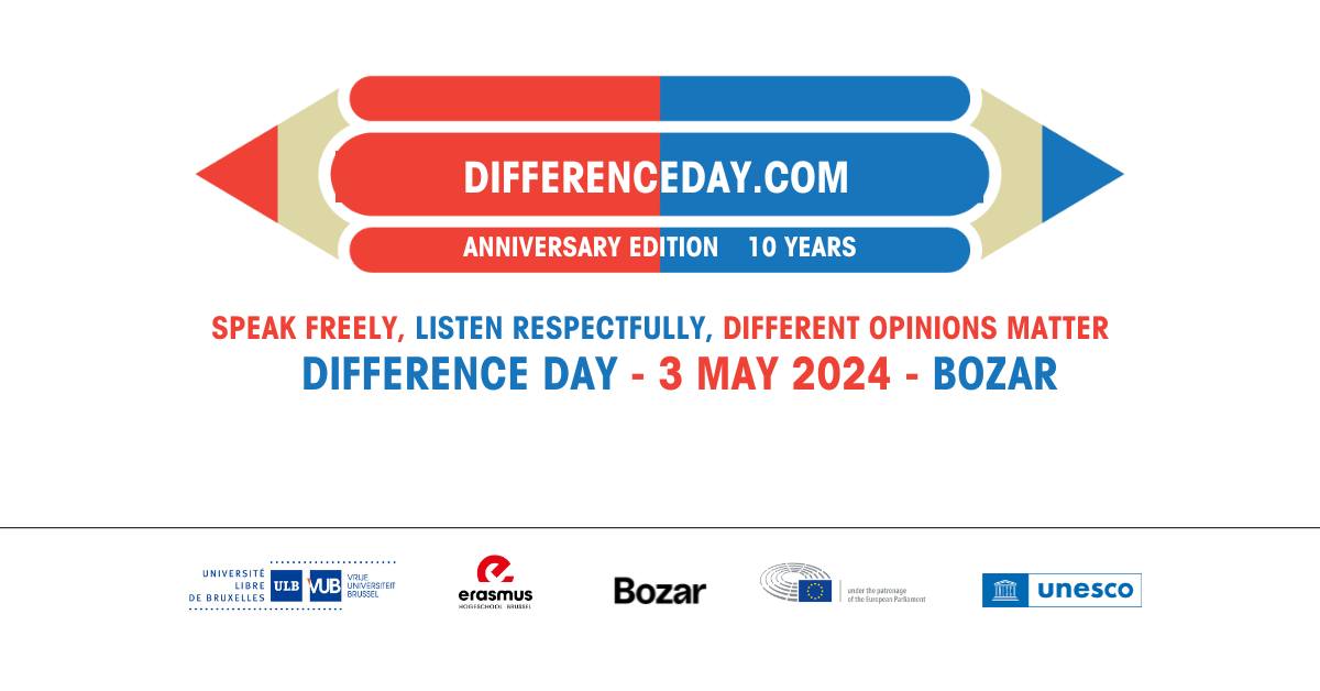 Join EED at BOZAR to mark World Press Freedom Day during the 10th edition of #differenceday themed 'Speak Freely, Listen Respectfully, Different Opinions Matter”.

📆Friday 3 May🕐12:00 - 19:00
📍@BozarBrussels

More details and registration: differenceday.com