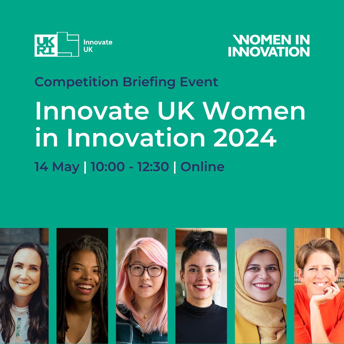 Are you ⬇️ ✅︎ A UK-based #WomaninInnovation ✅︎ Developing innovative solutions ✅︎ Ready to benefit from funding and support to take your business to the next level? 📅 14 May | 10:00 - 12:30 | Online 🔗 Register for Briefing Event: bit.ly/WomenInnovateB… #WomenInnovate